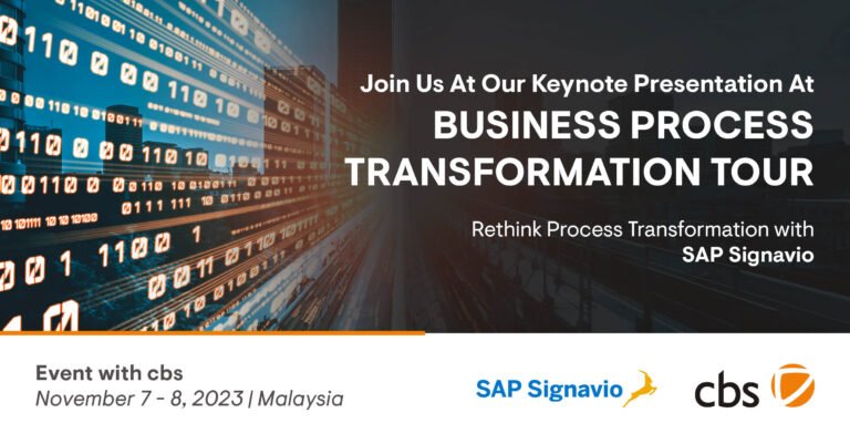 SAP Signavio Business Process Transformation Tour Malaysia 2023