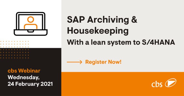 SAP Archiving and Housekeeping, with a lean System to S/4HANA