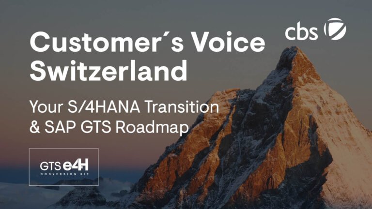 GTS Customers Voice Switzerland