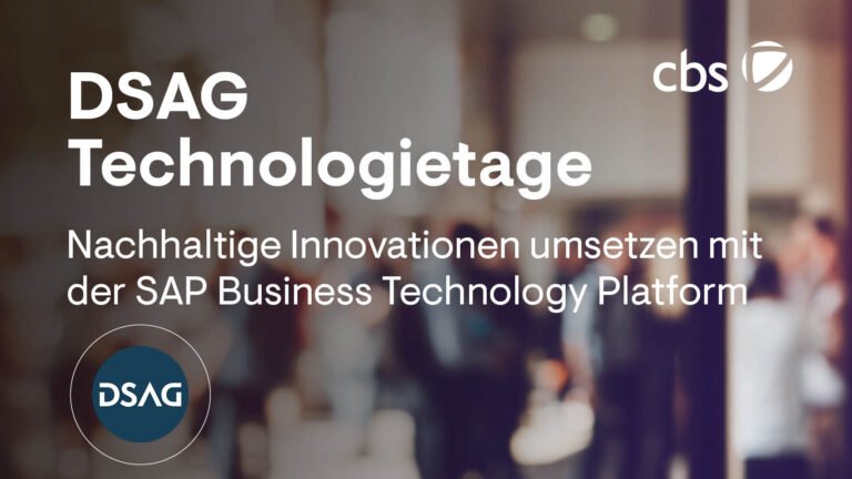 cbs@DSAG-Technologietage 2024